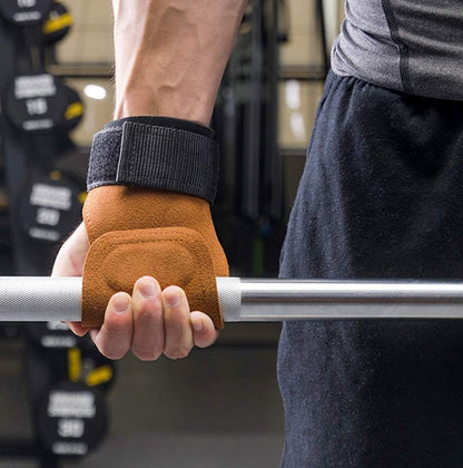 Wrist Straps w/ Leather Handle For Pull ups, Deadlifting & Shrugs, etc.